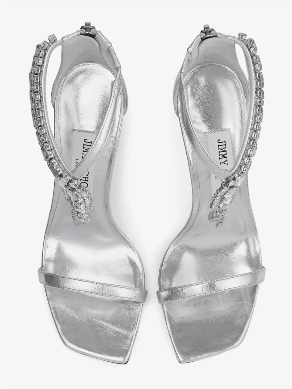 Authentic Jimmy Choo Brand New Verity Heel Silver size 37